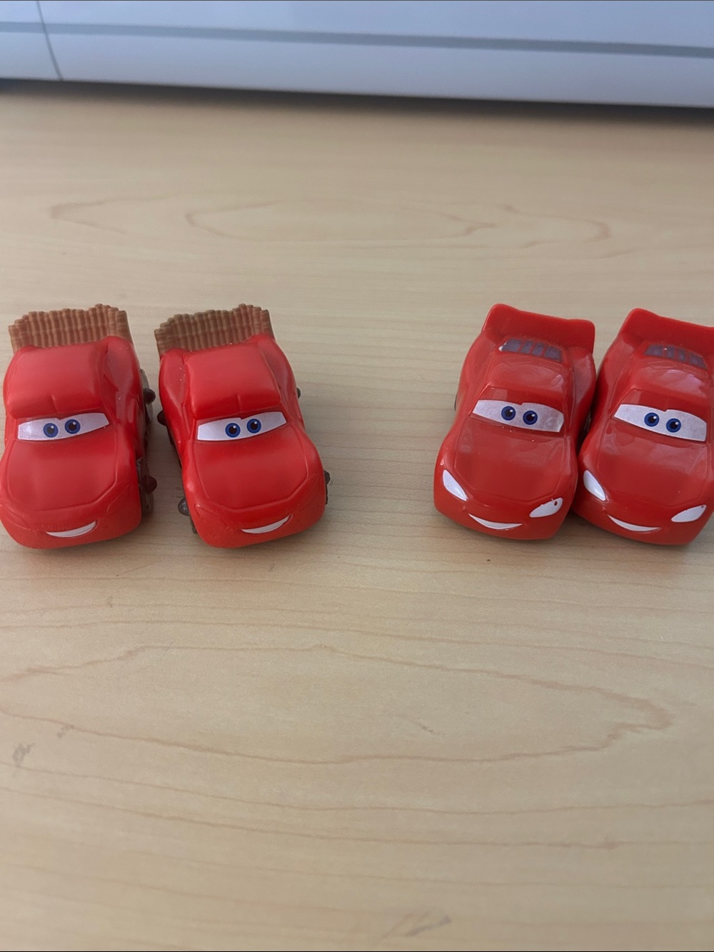 Red Lightning Car Toy - Pack of 4